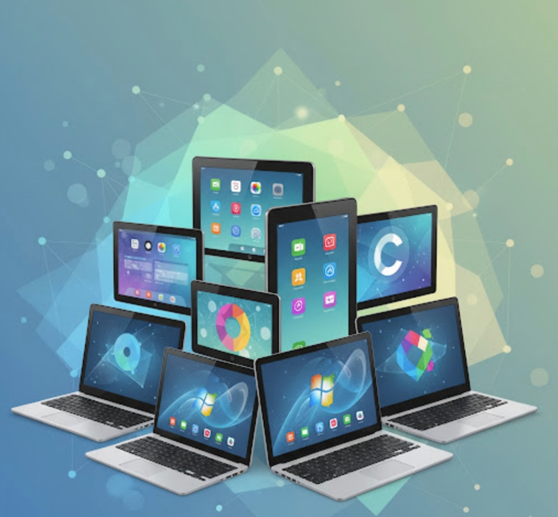 laptops and tables